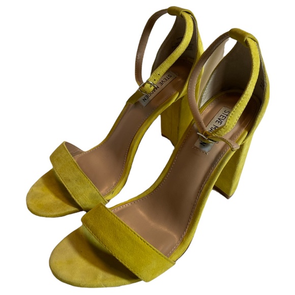 Steve Madden Shoes - Steve Madden Carrson Yellow Strap Sandal Size 9